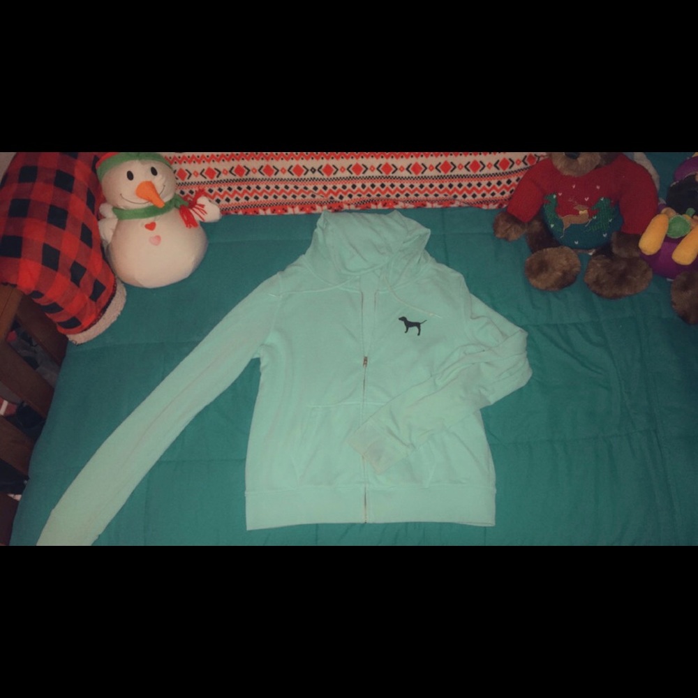 Pink mint green jacket